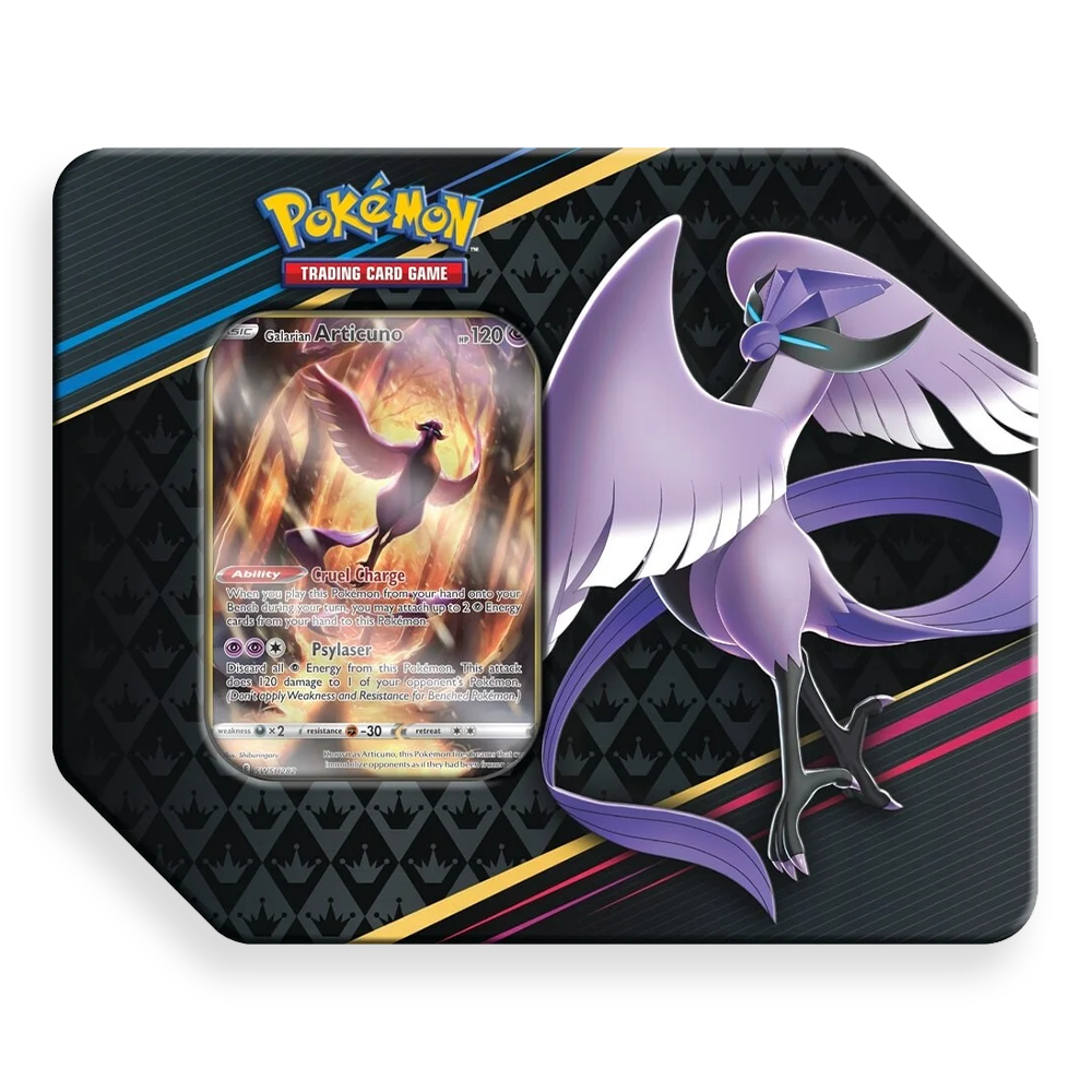 Pokémon TCG: Crown Zenith Special Art 7” Tin – Galarian Articuno