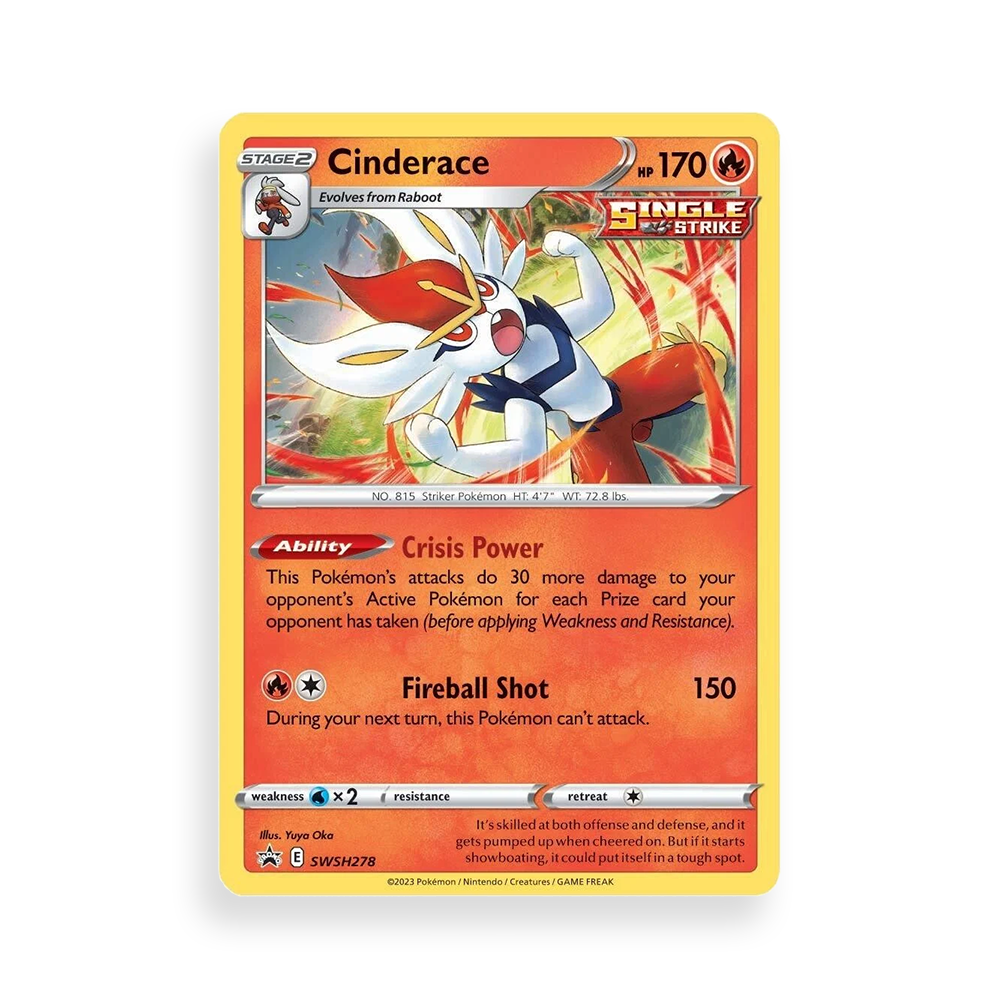 Pokémon TCG: Crown Zenith Pin Collection – Cinderace – Eclipse Cards