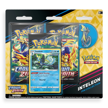 Pokémon TCG: Crown Zenith Pin Collection – Inteleon