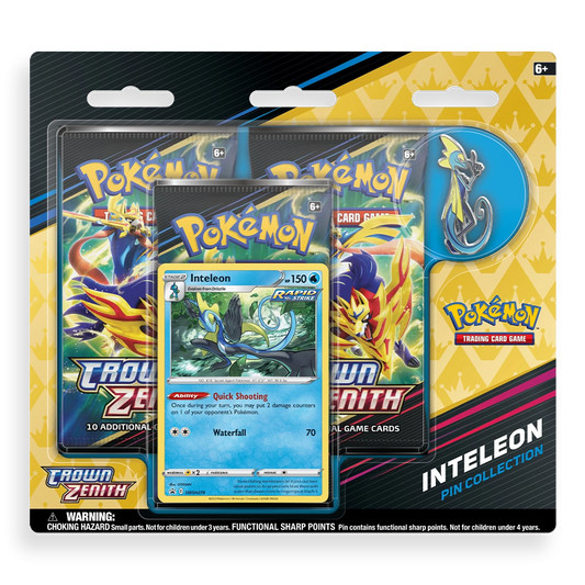 Pokémon TCG: Crown Zenith Pin Collection – Inteleon