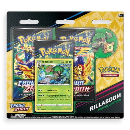 Pokémon TCG: Crown Zenith Pin Collection – Rillaboom