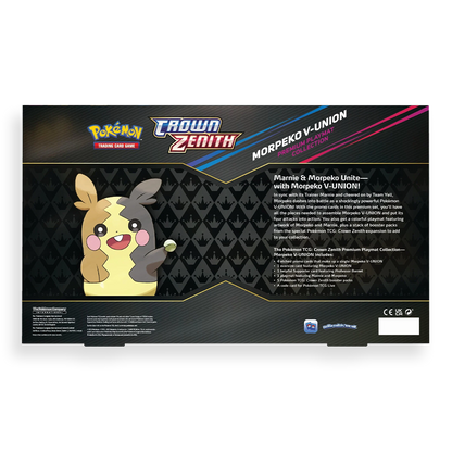 Pokémon TCG: Crown Zenith Premium Playmat Collection — Morpeko V-UNION Back
