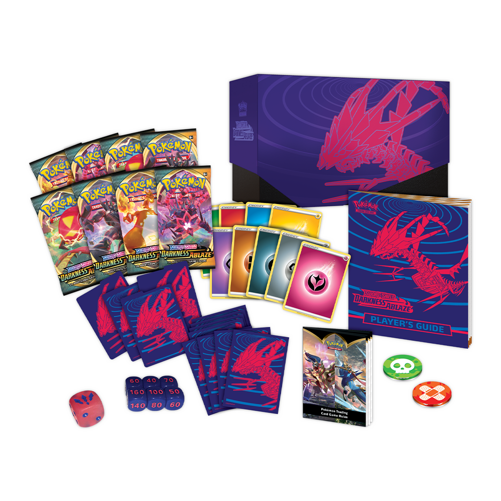 Pokmon TCG: Sword & Shield - Darkness Ablaze Elite Trainer Box Eclipse Cards Pokmon TCG: Sword & Shield - Darkness Ablaze Elite Trainer Box Eclipse Cards