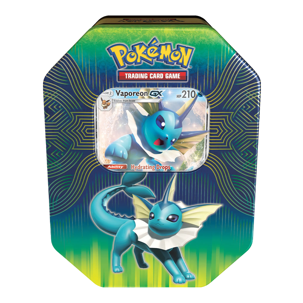 Pokémon TCG: Elemental Power Tin - Vaporeon-GX