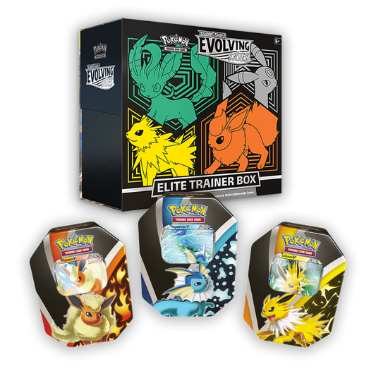 Pokémon TCG: Evolving Skies Elite Trainer Box & Eevee Evolutions Triple Tin Set Bundle