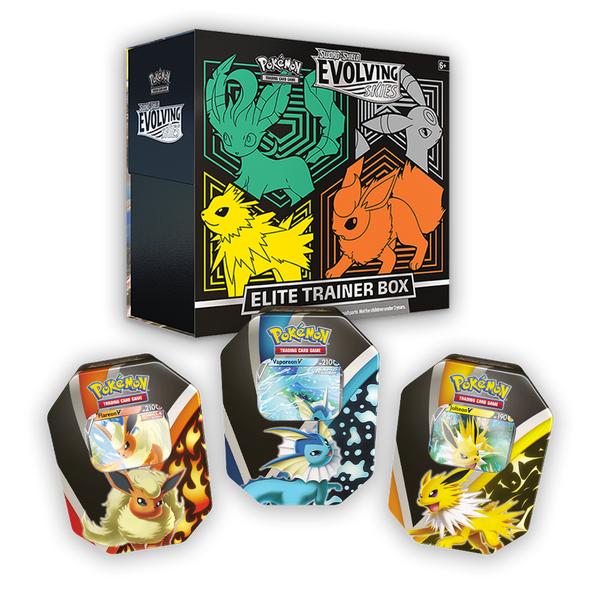 Pokémon EVOLVING SKIES Elite Trainer Box Evolving Skies Pokemon Center Elite Trainer Box Case [Glaceon