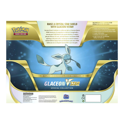 Pokémon TCG: Glaceon VSTAR Special Collection Back