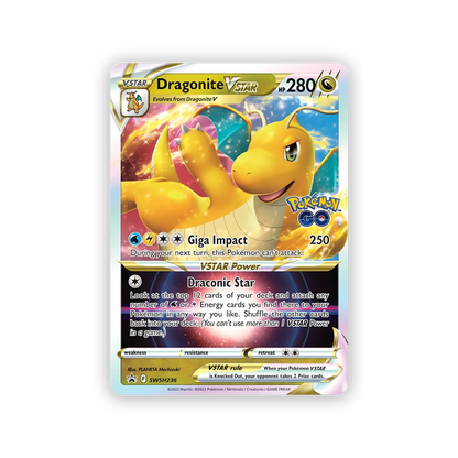 dragonite pokemon card vstar Pokémon TCG: Pokémon GO Premier Deck Holder Collection—Dragonite VSTAR – Eclipse Cards