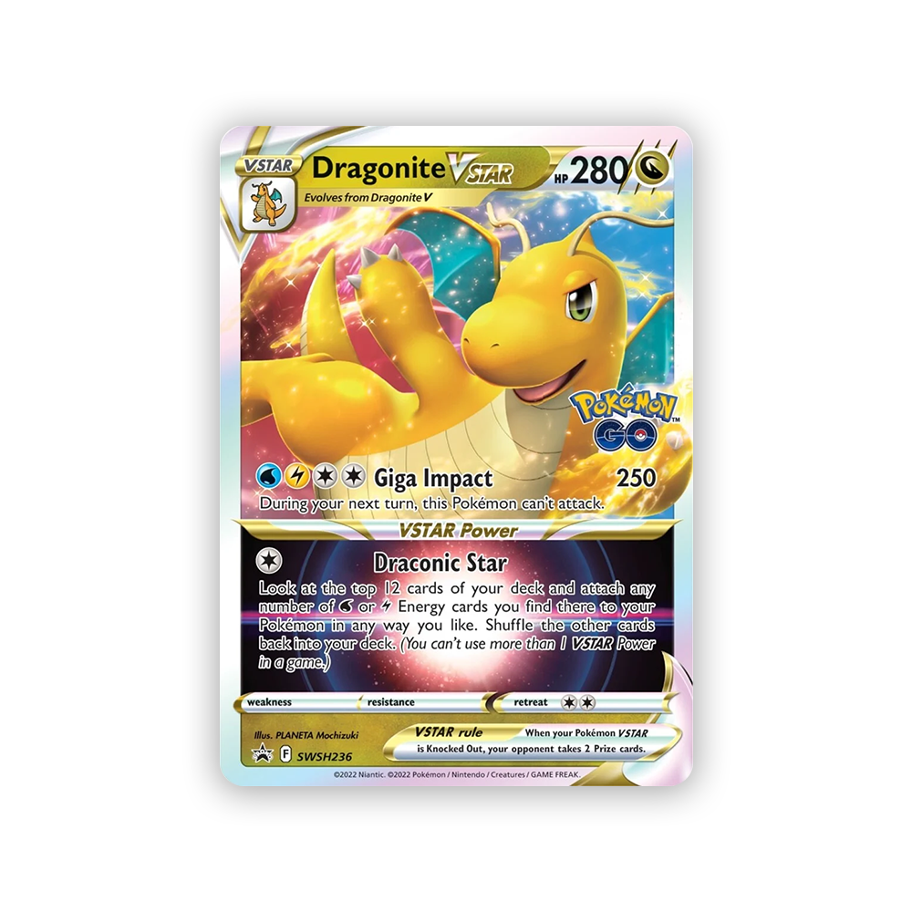 Pokémon TCG: Pokémon GO Premier Deck Holder Collection—Dragonite VSTAR Promo