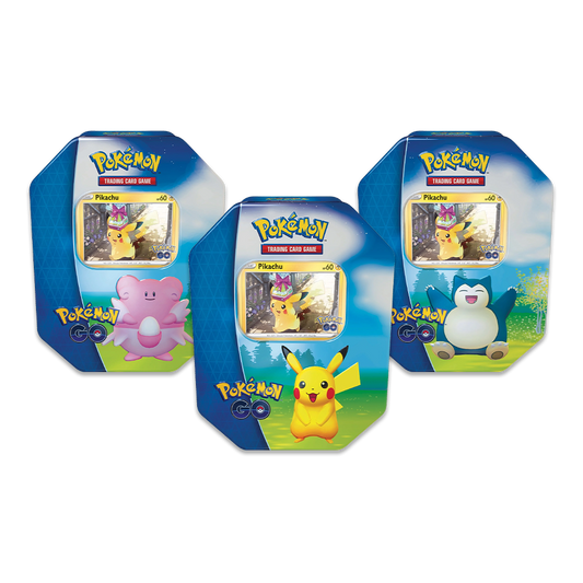 Pokémon TCG: Pokémon GO Tin - Set of 3 (Pikachu, Snorlax and Blissey)!