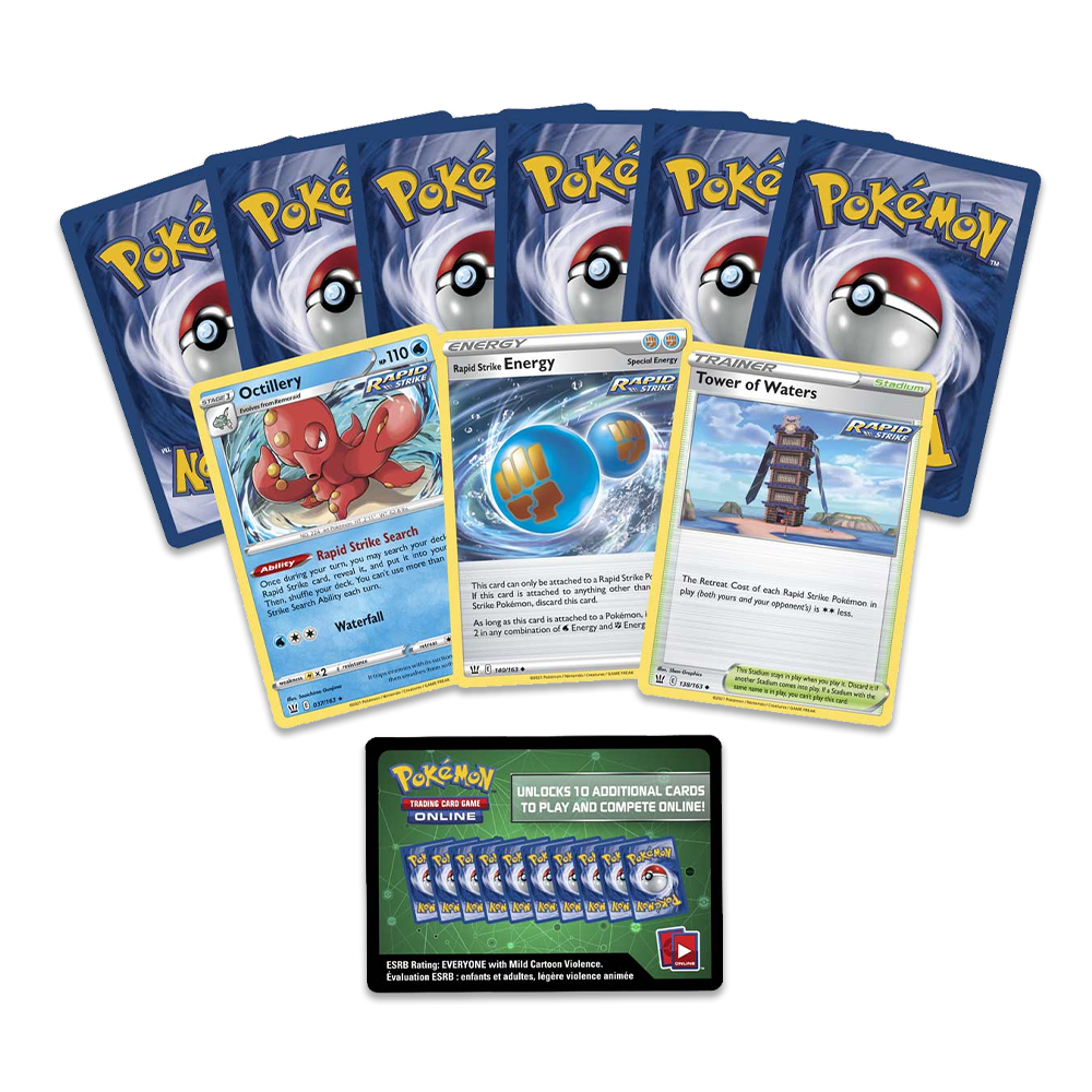 Pokémon TCG: Rapid Strike Urshifu VMAX League Battle Deck Rapid Strike Cards