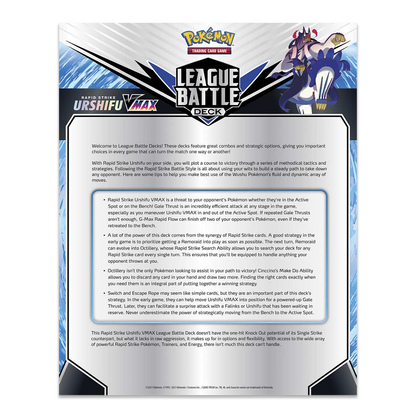 Pokémon TCG: Rapid Strike Urshifu VMAX League Battle Deck Back