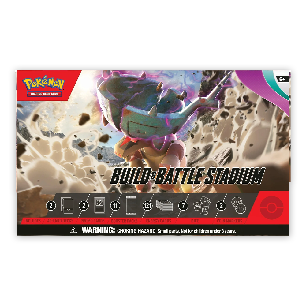 Pokémon TCG: Scarlet & Violet – Paldea Evolved Build & Battle Stadium Front