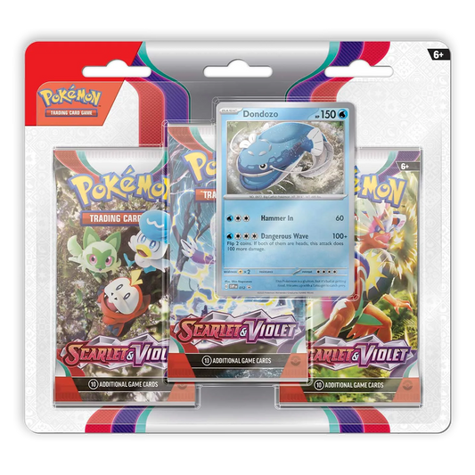  Pokémon TCG: Scarlet & Violet 3-Pack Booster Display – Dondozo