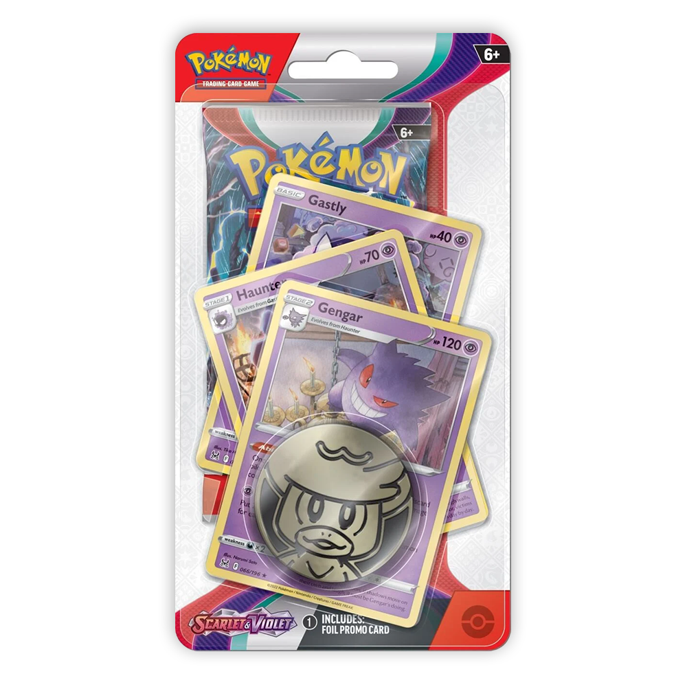 Pokémon TCG: Scarlet & Violet Premium Checklane Blister Display - Gengar