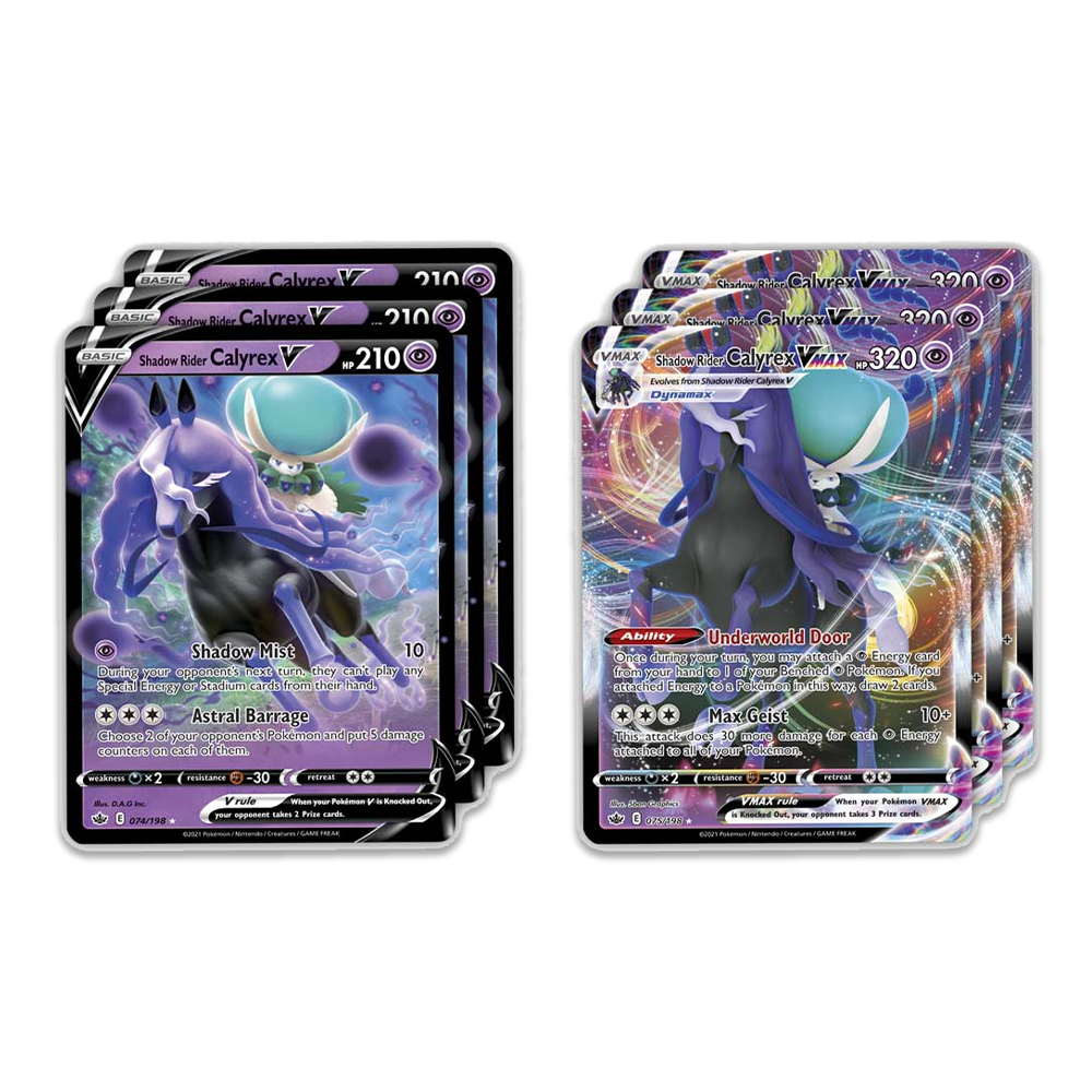 Pokmon TCG: Ice Rider / Shadow Rider Calyrex VMAX League Battle Deck Eclipse Cards Pokmon TCG: Ice Rider / Shadow Rider Calyrex VMAX League Battle Deck Eclipse Cards