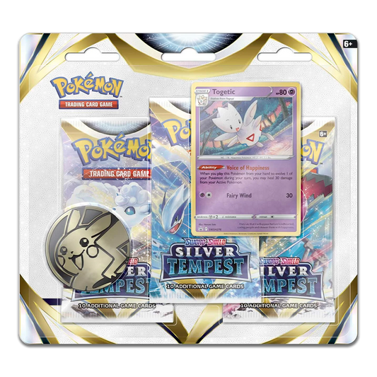 Pokémon TCG: Sword & Shield – Silver Tempest 3-Pack Booster Display – Togetic