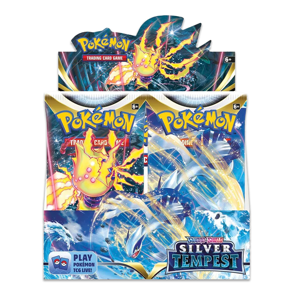 Pokémon TCG: Sword & Shield – Silver Tempest Booster Box Front