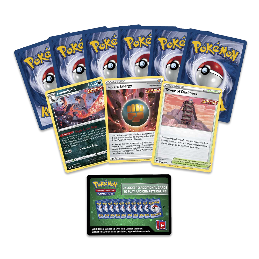 Pokémon TCG: Single Strike Urshifu VMAX League Battle Deck Single Strike cards