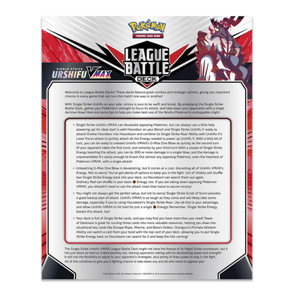 Pokémon TCG: Single Strike Urshifu VMAX League Battle Deck Back