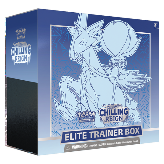 Pokémon TCG: Sword & Shield – Chilling Reign Elite Trainer Box (Blue) - Ice Rider Calyrex