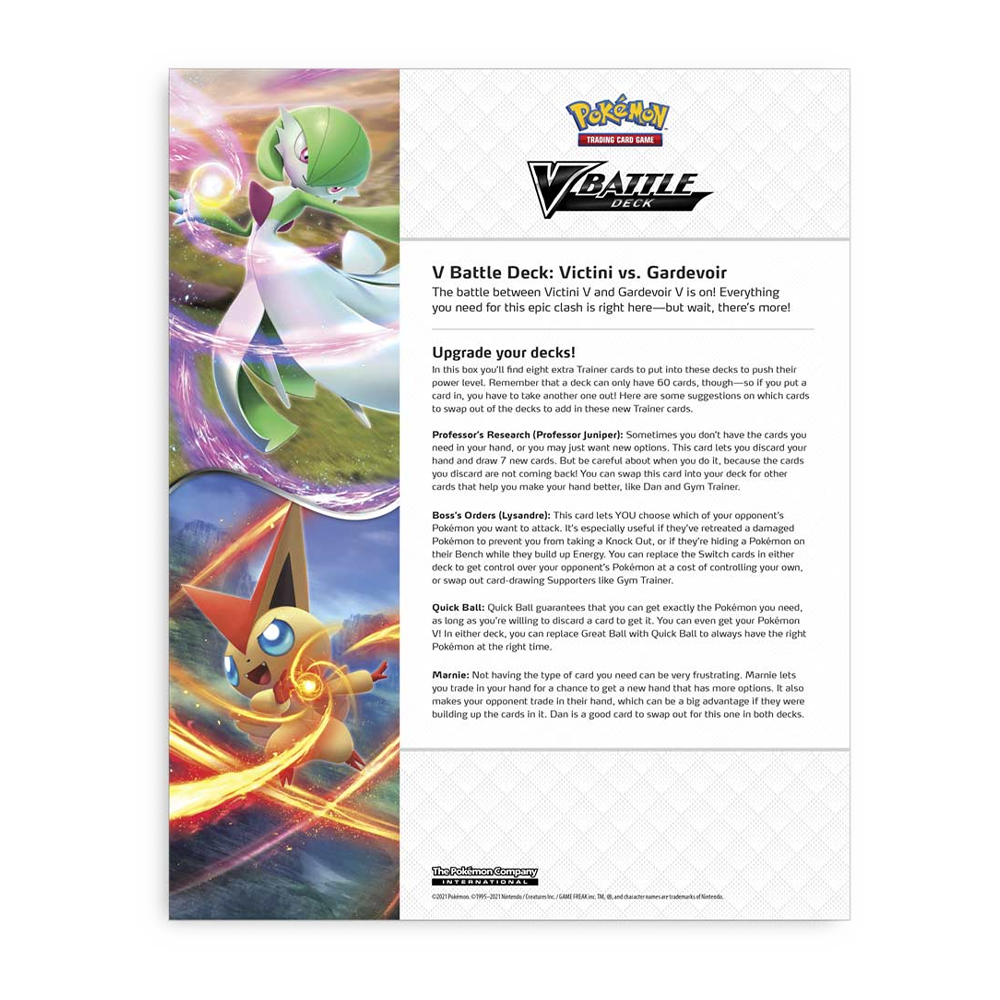 Pokémon TCG: V Battle Decks (Victini V and Gardevoir V)