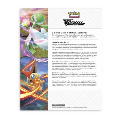 Pokémon TCG: V Battle Deck - Victini V vs. Gardevoir V - Upgrade your decks