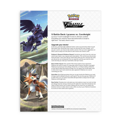 Pokémon TCG: V Battle Deck - Lycanroc vs. Corviknight How to upgrade decks