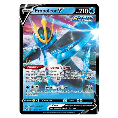 Pokémon Trading Card Game V Strikers Tin - Empoleon V Card