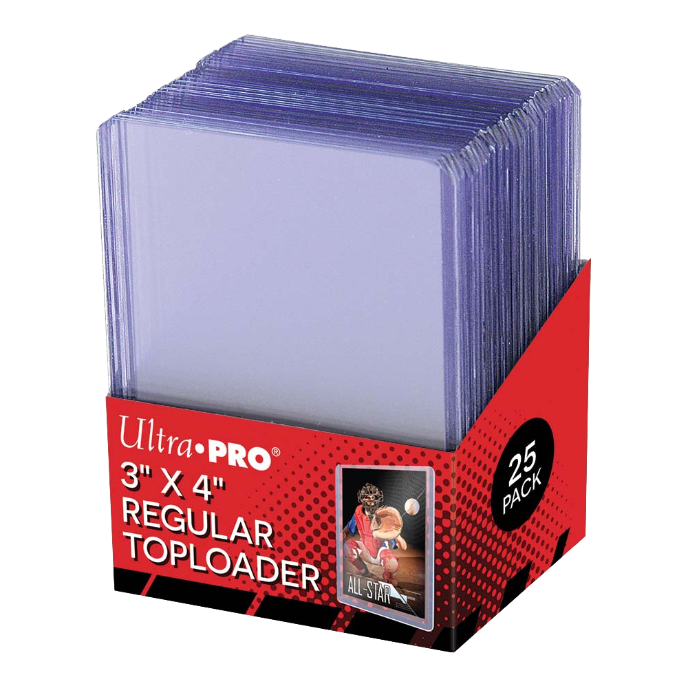  Ultra PRO 3" X 4" Regular Clear Toploader (25 pack)