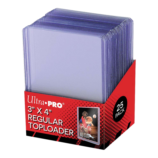 Ultra PRO 3" X 4" Regular Clear Toploader (25 pack)