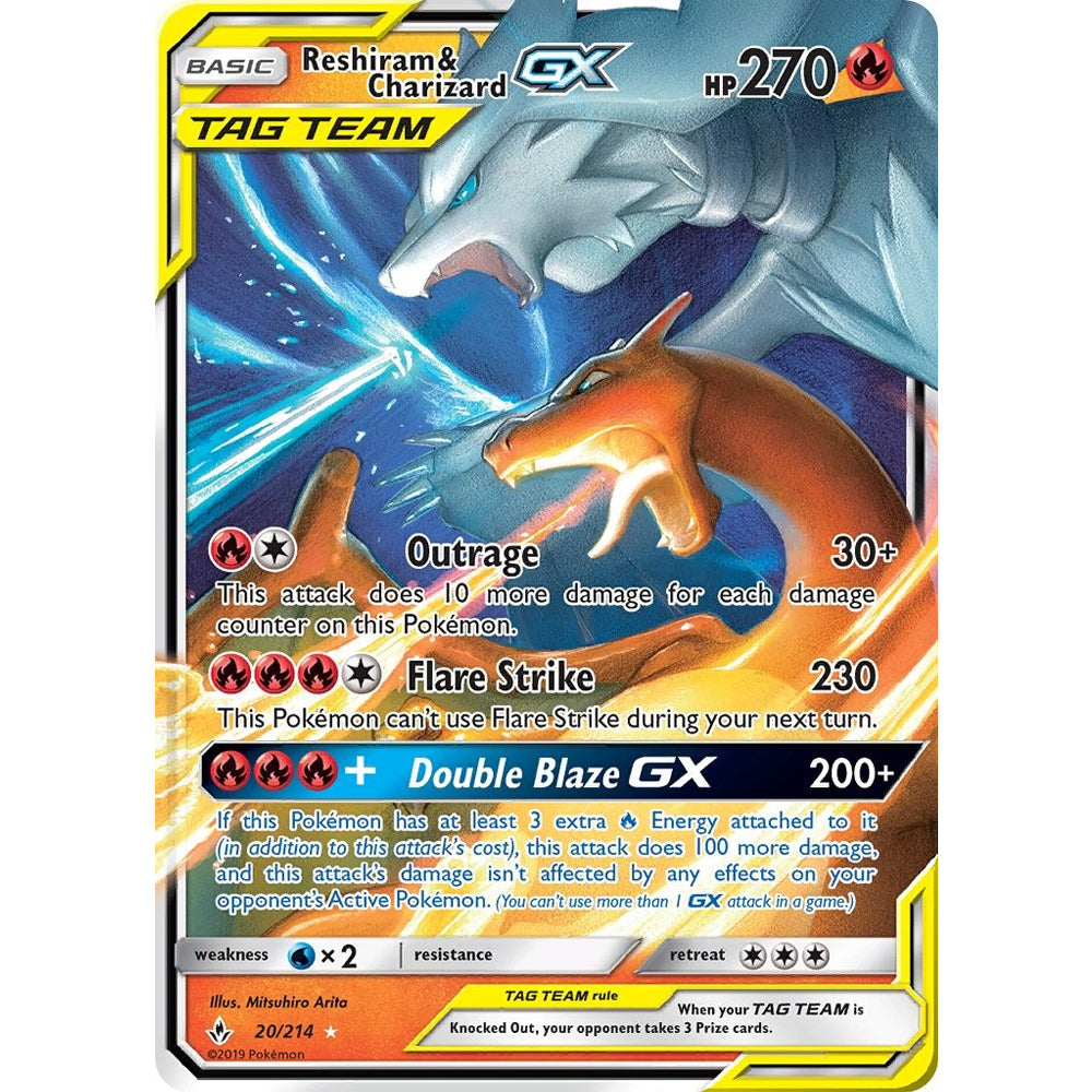 charizard and reshiram gx