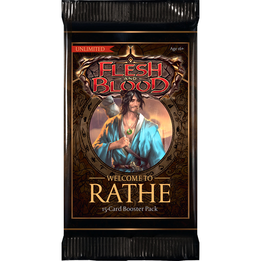 Flesh and Blood TCG: Welcome To Rathe Unlimited Booster Pack Eclipse Cards Flesh and Blood TCG: Welcome To Rathe Unlimited Booster Pack Eclipse Cards