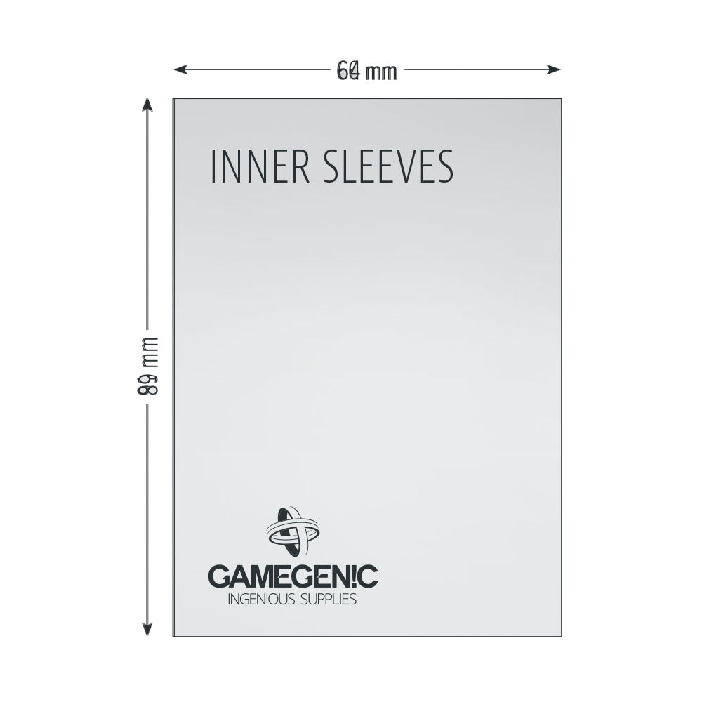 Gamegenic Prime Double Sleeving Pack 100 inner sleeve dimensions