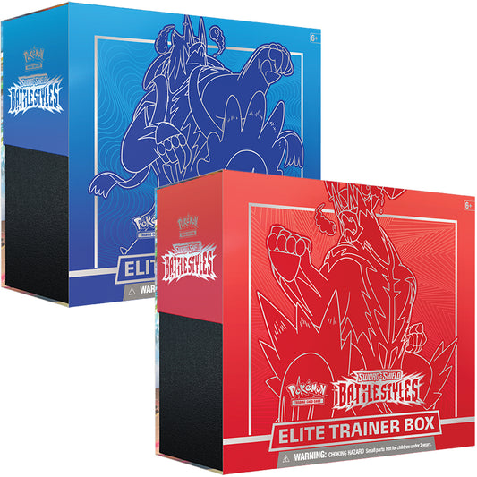 Pokémon TCG Sword and Shield Battle Styles Elite Trainer Box Bundle