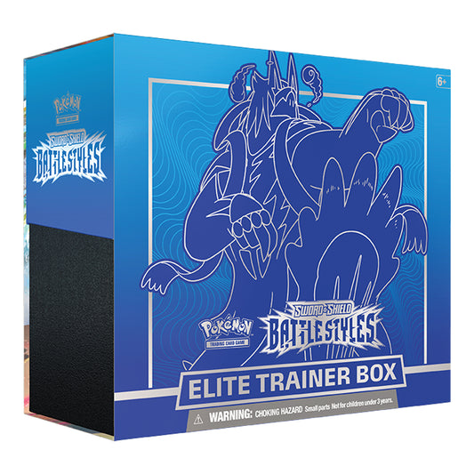 Pokémon TCG Sword and Shield Battle Styles Elite Trainer Box - Rapid Strike (Blue)