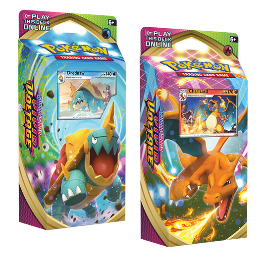 Pokémon TCG Vivid Voltage Charizard & Drednaw Theme Deck Bundle
